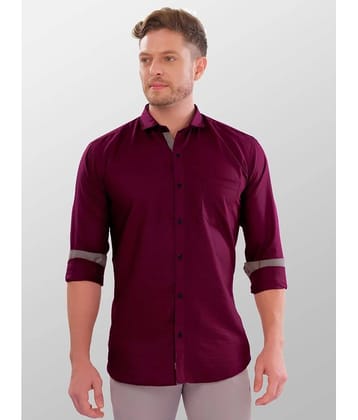VERTUSY - Maroon 100% Cotton Regular Fit Men's Casual Shirt ( Pack of 1 )