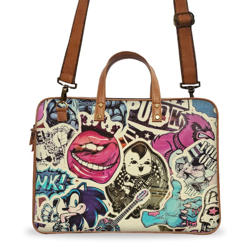 Vintage Punk Deluxe Laptop Bag