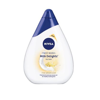 Nivea Women Face Wash For Oily Skin, Milk Delights Besan, 50 ml