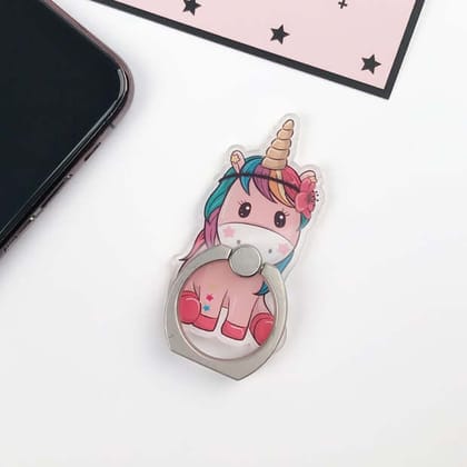 Cute Unicorn Phone Ring Holder