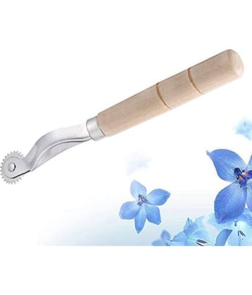 Shree Shyam™ Tracer Tracing Wheel Sewing Tool with Wooden Handle (1 Piece)
