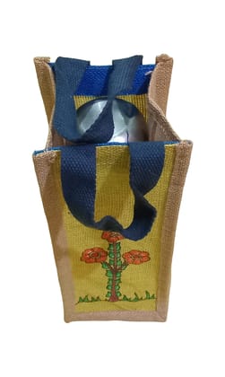 Handcrafted Jute Bottle Bag - Eco-Friendly, Stylish, and Unique Designs for 1 Litre Bottles