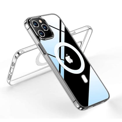 LI-C-07\tLIRAMARK Magnetic MagSafe Compatible Protective Clear Case for Apple iPhone 12 Pro Max
