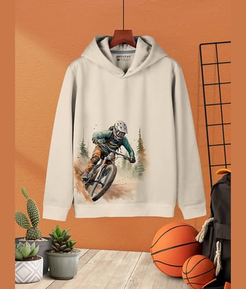 HELLCAT Pack of 1 Boys Cotton Blend Sweatshirt ( Beige )