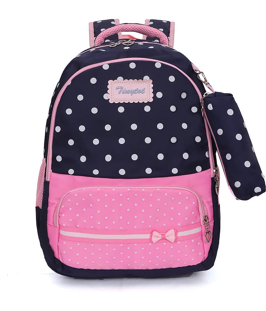 Tinytot 30 Ltrs Navy Blue School Bag for Boys & Girls