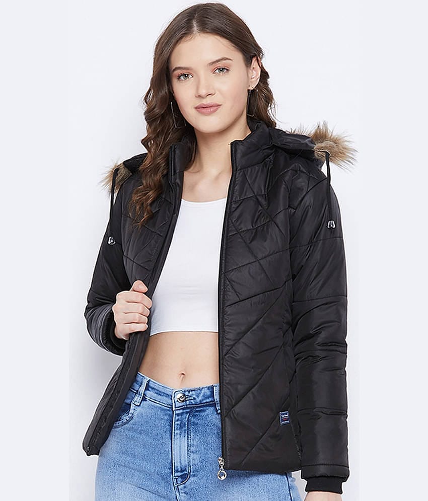 VERO AMORE - Polyester Black Hooded Jackets Pack of 1