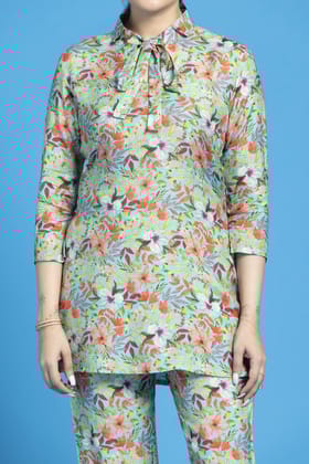 Womens Viscose Printed Cord Set