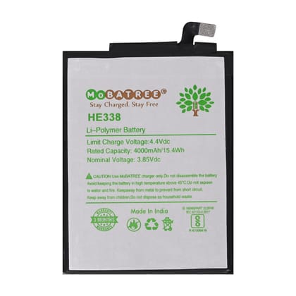 Mobatree Original Mobile Battery for Nokia 2 - HE338, 4000mAh (6 months Guarantee)