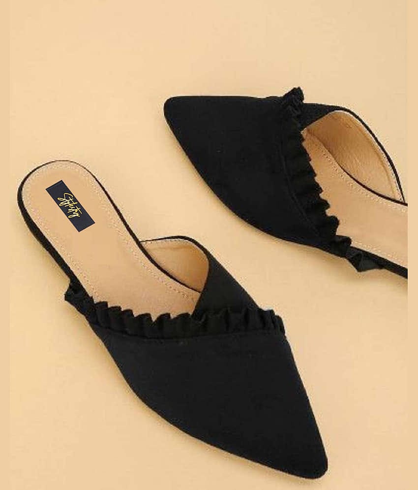 Stylestry Black Women's Flats