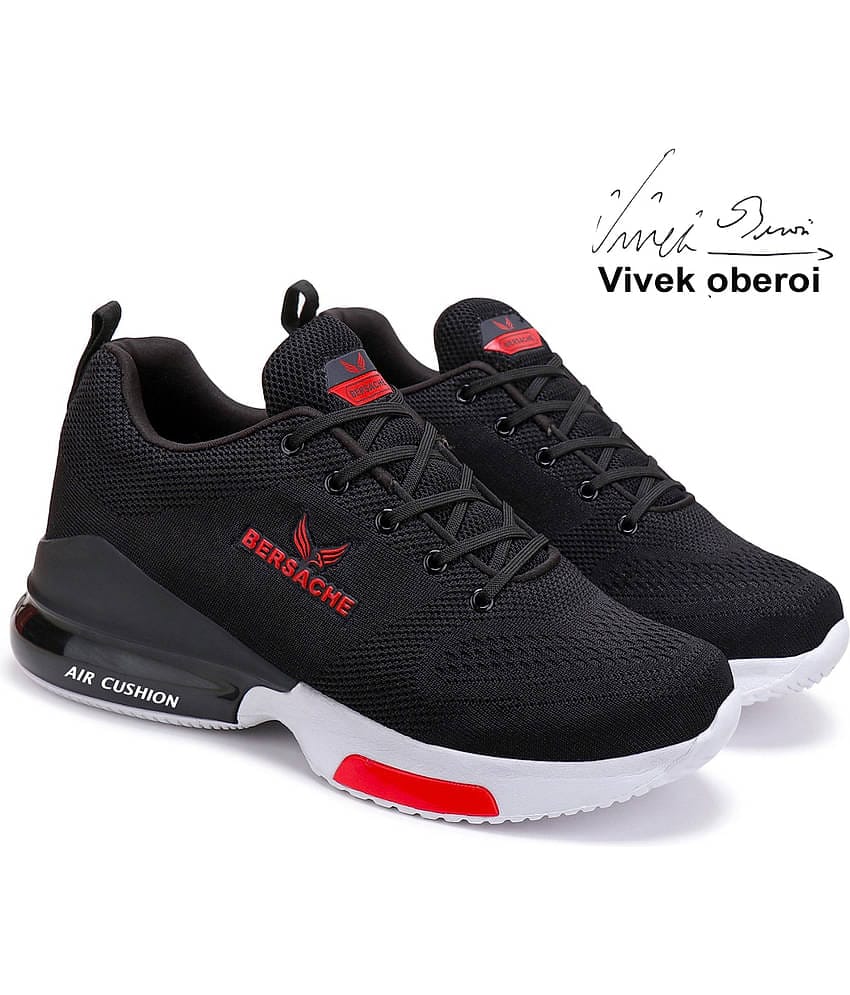 Bersache Black Men's Trekking Shoes