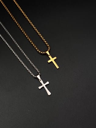 Divine Cross Necklace-Gold