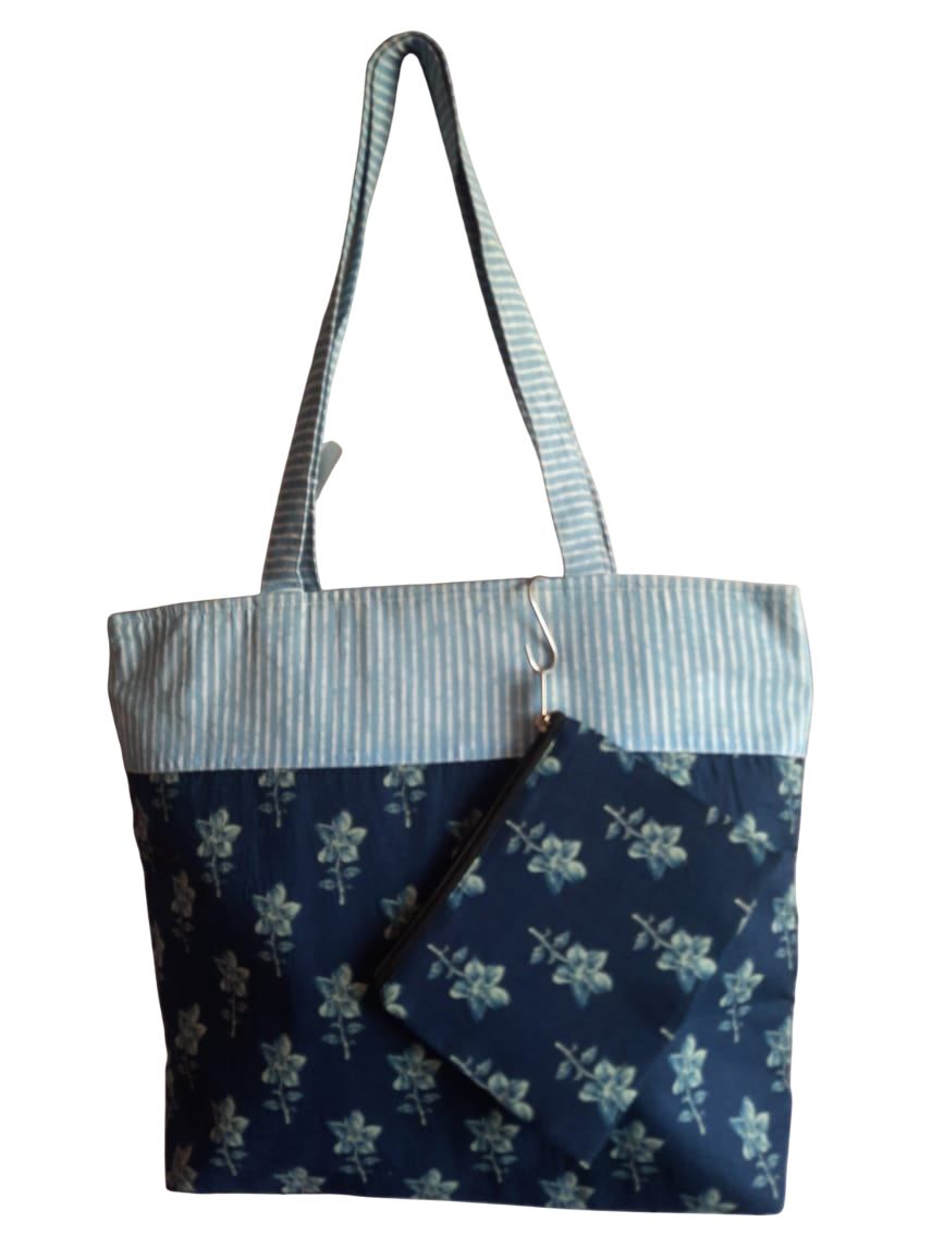 Stylish Floral Cotton Bag - Lightweight Reusable Tote