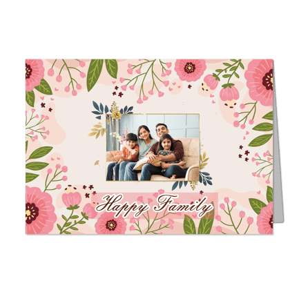 My Family - Customized Greeting Card - Add Your Own Photo