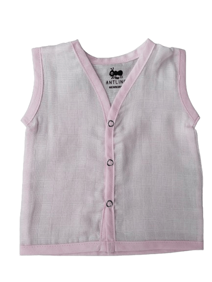 Muslin Jabla - Pastel Pink-Newborn