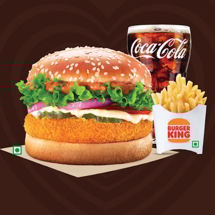 Extra Crunchy Veg Whopper Deluxe(Reg. Size Bun) Med Meal,
