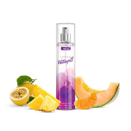 Layer�r Wottagirl Secret Crush Body Splash Spray 150ml | Premium Long-Lasting Mist with Romantic & Flirty Notes | For Women | Ideal for Daily Use | Refreshing & Skin-Friendly Layer�r Wottagirl Secret Crush Body Splash Spray 150ml | Premium Long-Lasting Mist with Romantic & Flirty Notes | For Women | Ideal for Daily Use | Refreshing & Skin-Friendly