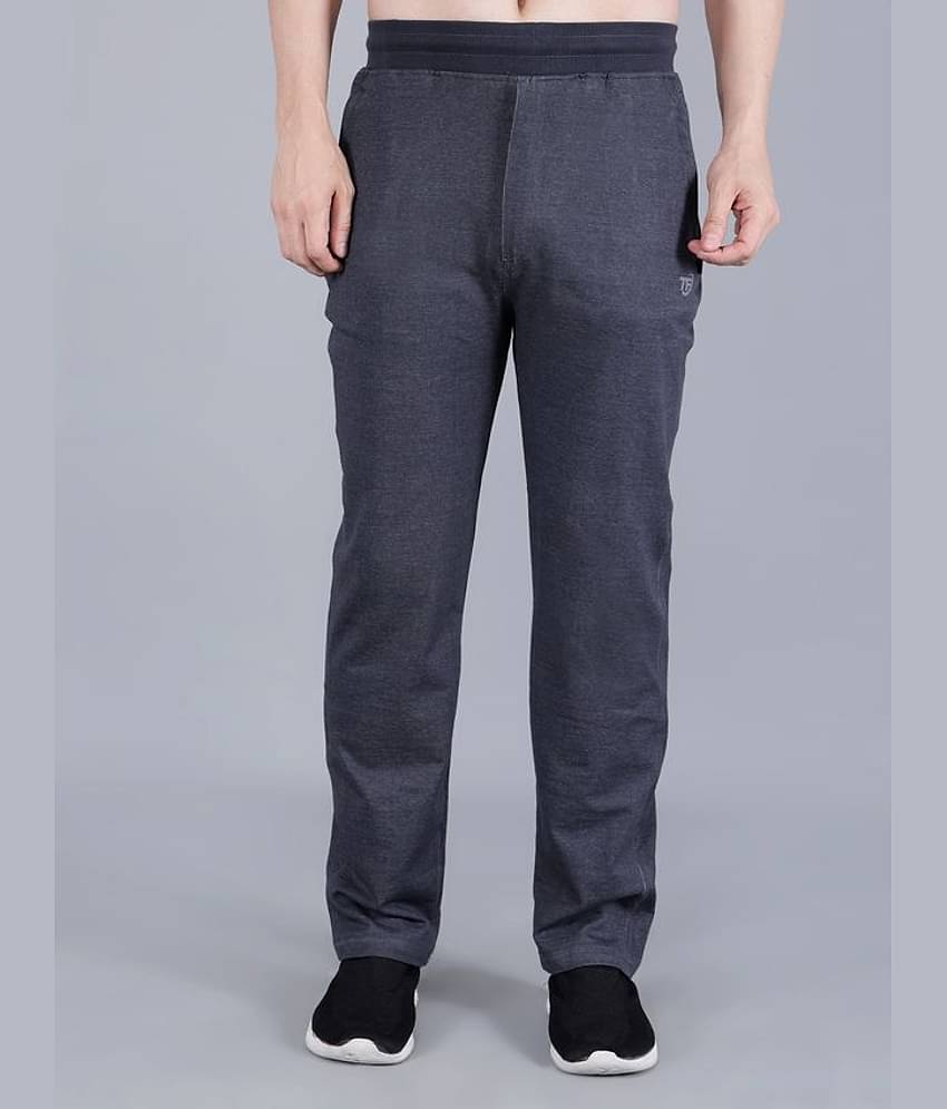 TF Grey Melange Cotton Blend Men's Sports Trackpants ( Pack of 1 )