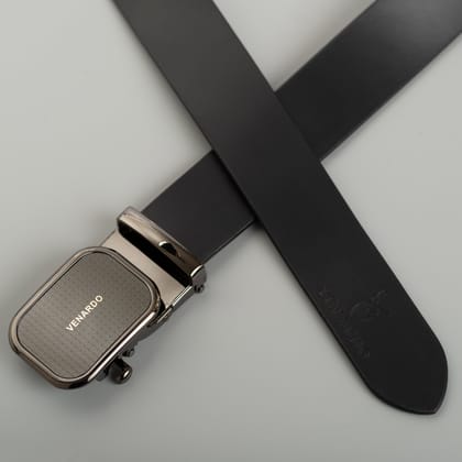 Venardo CIO Genuine Leather Autolock Belt for Men - Perfect for Formal and Casual Wear - Adjustable-Adjustable