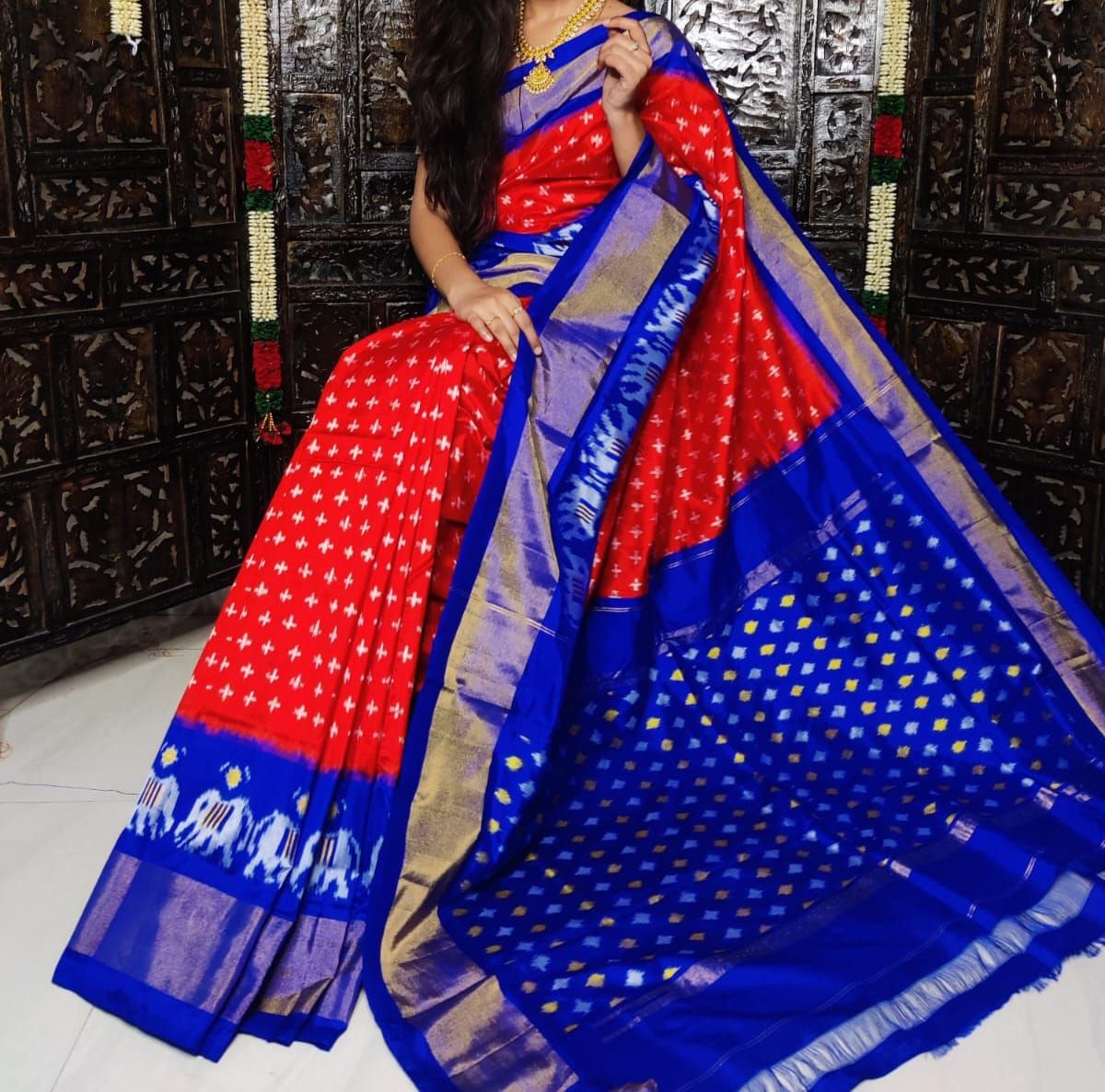 Ikkat Pochampalli Exclusive Style 5-Exclusive