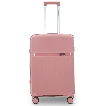 AMERICAN TRAVELLER Touris Fly Luggage Trolley Bag | Suitcase for Travel | Lightweight | Durable Polypropylene Hard Shell | 360 Spinner Wheels | TSA-Type Lock (24, Rose Gold) AMERICAN TRAVELLER Touris Fly Luggage Trolley Bag | Suitcase for Travel | Lightweight | Durable Polypropylene Hard Shell | 360 Spinner Wheels | TSA-Type Lock (24, Rose Gold)