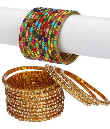 Somil Designer Wedding Fancy Glass Bangle Set For Party, Marriage, Function And Daily Use