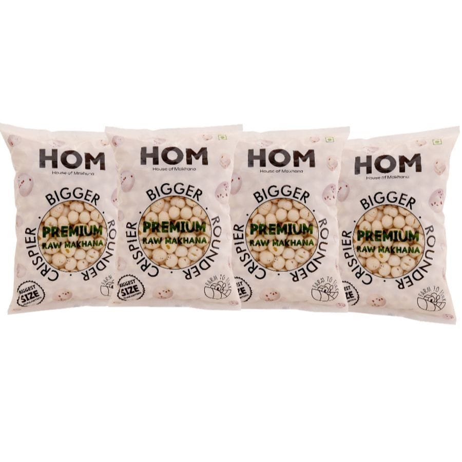 Raw Makhana (Pack of 4) - 800 gm - 800 gm - Pack of 4