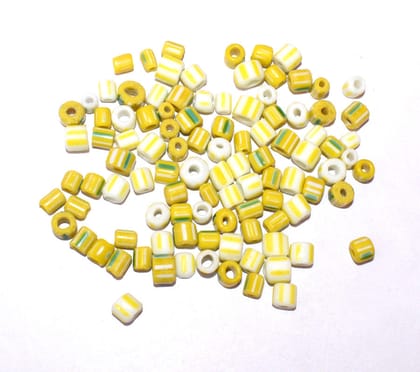 Chevron Glass  beads, 6-layer glass chevron beads, Venetian chevron, trade bead Venetian, African trade bead, vintage Murano glass beads , BWSRON-024-Per Packet of 138 Pieces (50 Gram) / Irregual