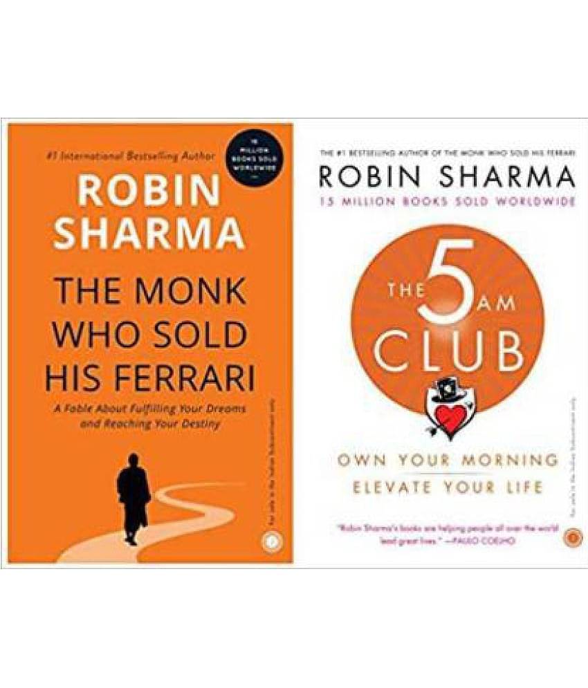 COMBO OF 2 Books, The 5 AM Club: Own Your Morning, Elevate Your Life+The Monk Who Sold His Ferrari (Paperback, Robin Sharma)
