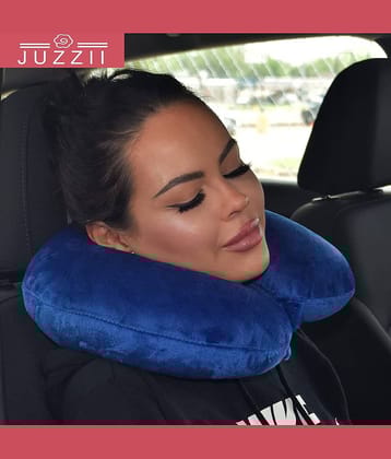 JUZZII Blue Neck Pillow ( Pack of 1 )