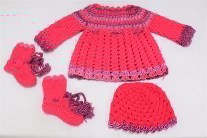 Kids Dress Set Multi Colour
