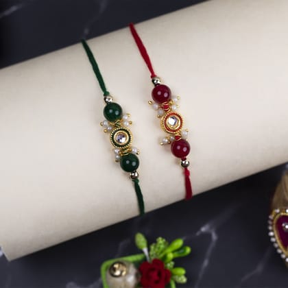 Craftlayout Set Of 2 Handmade Thread Designer Rakhi For Brother
