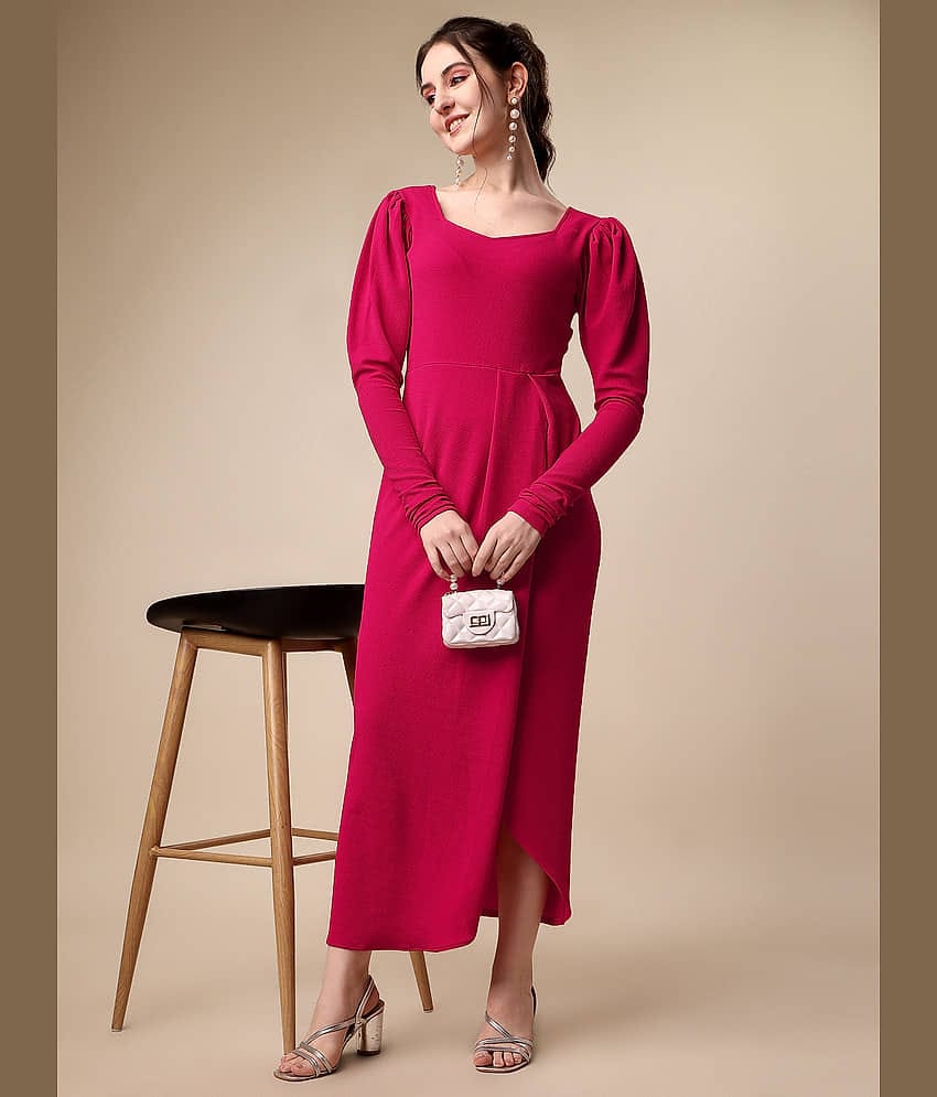 Sheetal associates - Navy Polyester Blend Women's Bodycon Dress ( Pack of 1 )