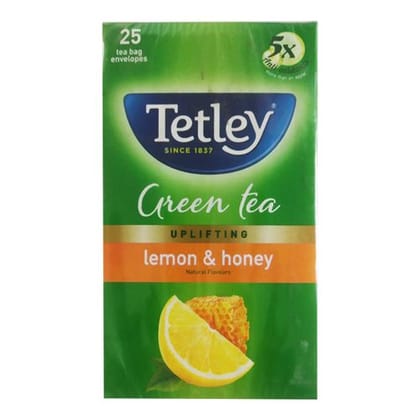 Tetley Green Tea - Lemon & Honey, 37.5 gm (25 Bags x 1.5 gm Each) - undefined