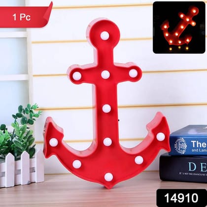Anchor Shape LED Decorative Night Lamp (1 Pc) Anchor Shape LED Decorative Night Lamp (1 Pc)