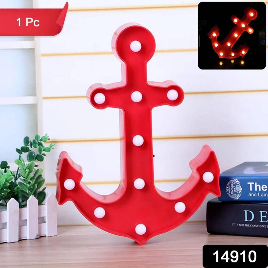 Anchor Shape LED Decorative Night Lamp (1 Pc)