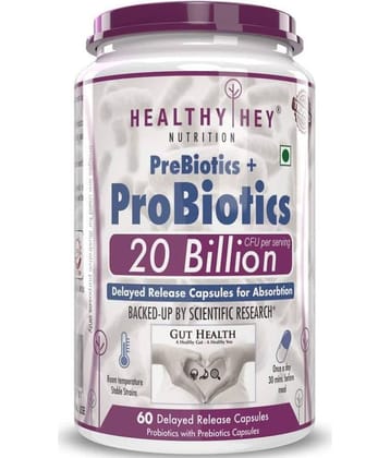 HEALTHYHEY NUTRITION Probiotic Supplement 60 capsules 60 no.s Capsule