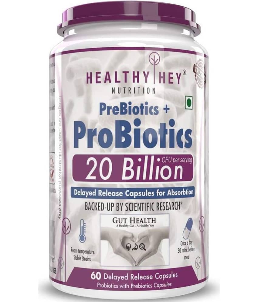 HEALTHYHEY NUTRITION Probiotic Supplement 60 capsules 60 no.s Capsule