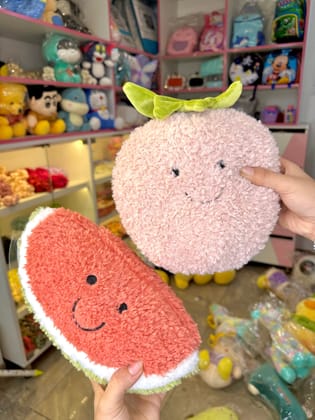Fruit Soft Toys | Woolen Watermelon Soft Toy | Strawberry plush Soft Toy (1pc)-Watermelon