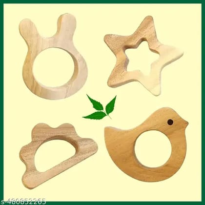 Natural Neem Teether Combo: Safe & Soothing Relief for Your Baby's Gums Combo of 4 ( Cat ,Star,Cloud,Bird) Natural Neem Teether Combo: Safe & Soothing Relief for Your Baby's Gums Combo of 4 ( Cat ,Star,Cloud,Bird)