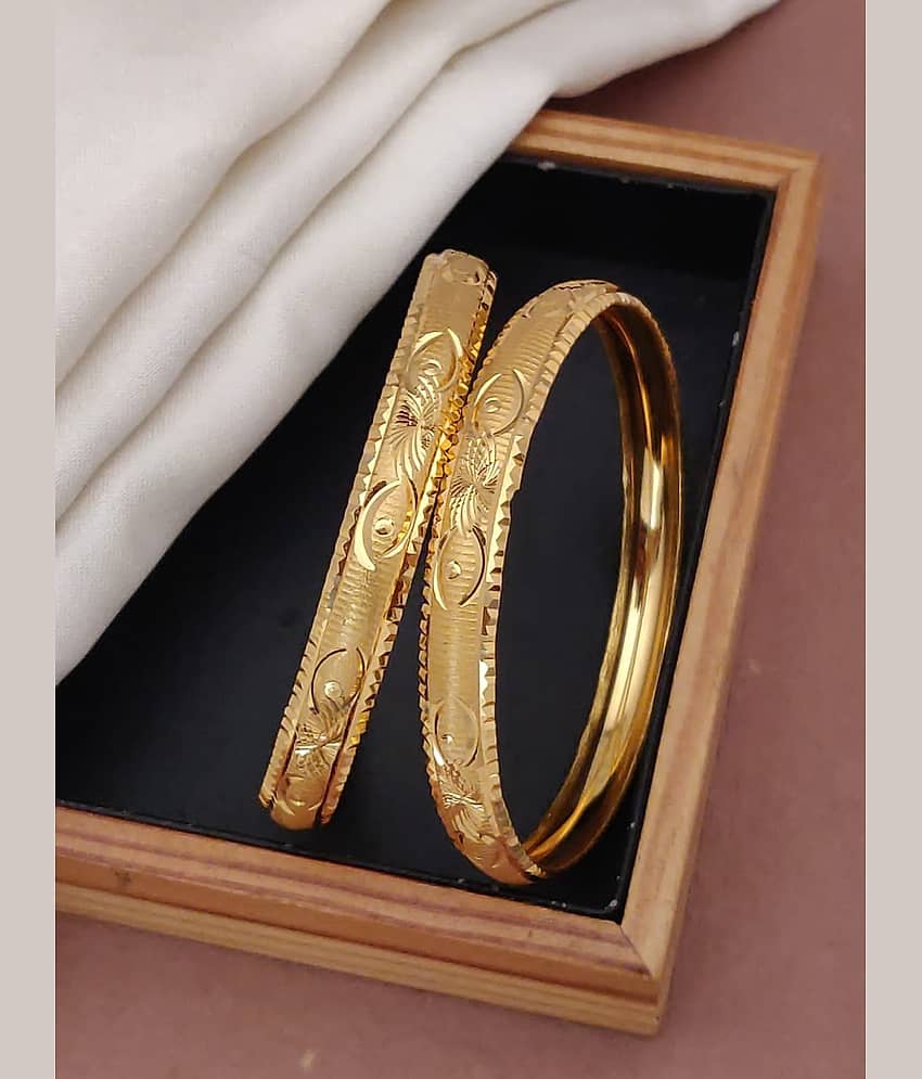 Shivay Fashion Gold Bangle Set ( Pack of 1 )