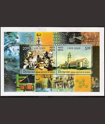 India Miniature Stamp Sheet of Indian Institute of Science 2008 Mint Unhinged