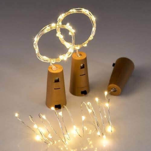 Copper Wire Fairy LED String Lights with Bottle Co - 1PC - Party and Festive Needs | Buy online on ZillyBuy