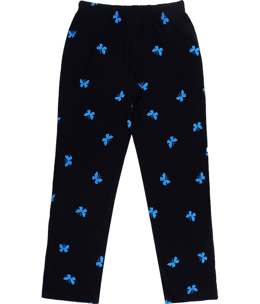 Diaz Pack of 1 Boys Cotton Trackpant ( Black )