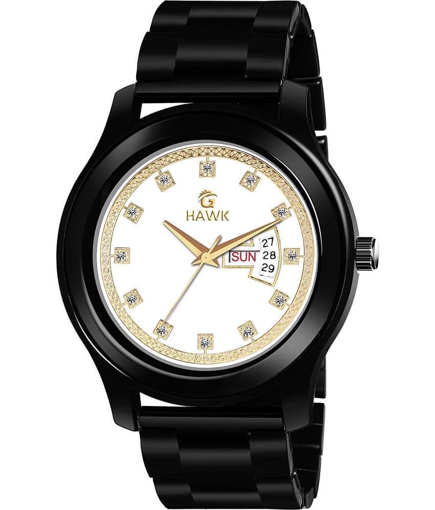 PIRASO Black Stainless Steel Analog Men's Watch