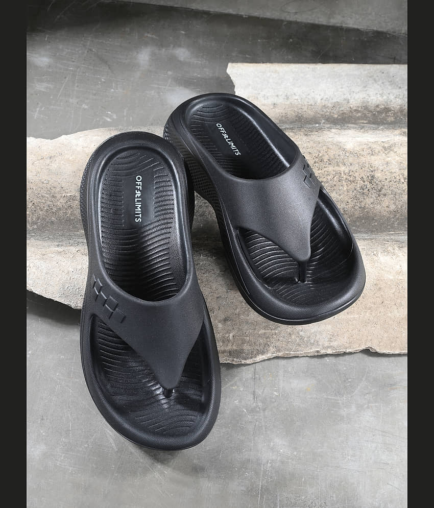 OFF LIMITS Black Men's Thong Flip Flop