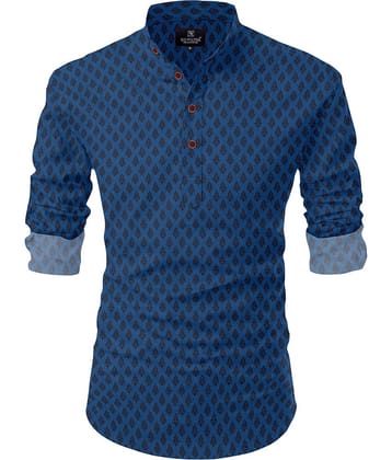 Nofilter Pink Cotton Blend Men's Regular Kurta ( Pack of 1 )