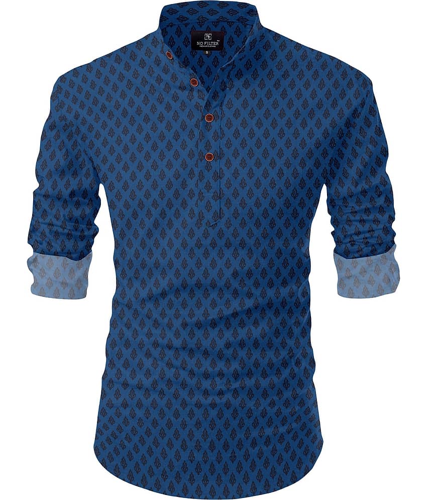 Nofilter Pink Cotton Blend Men's Regular Kurta ( Pack of 1 )