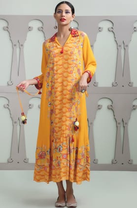 CHINTZY -KESAR - ONE - DRESS -D-X SMALL