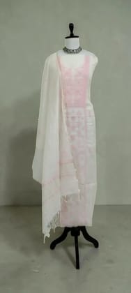Hand-Embroidered Lucknow Chikankari Mul Cotton Unstitched Dress Material