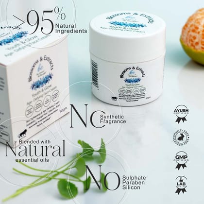 Blossoms & Extracts Be Beautiful Youth & Glow Face Cream Skin Tightening & Age- Defying Cream With Gotukola, Orange Peel & Glycolic Acid